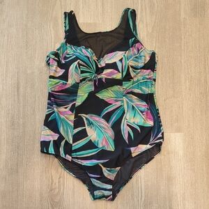 Torrid Chic Multicolor Mesh Swimsuit Size 2